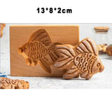 🍪Carved Wooden Pryanik Gingerbread Cookie Mold