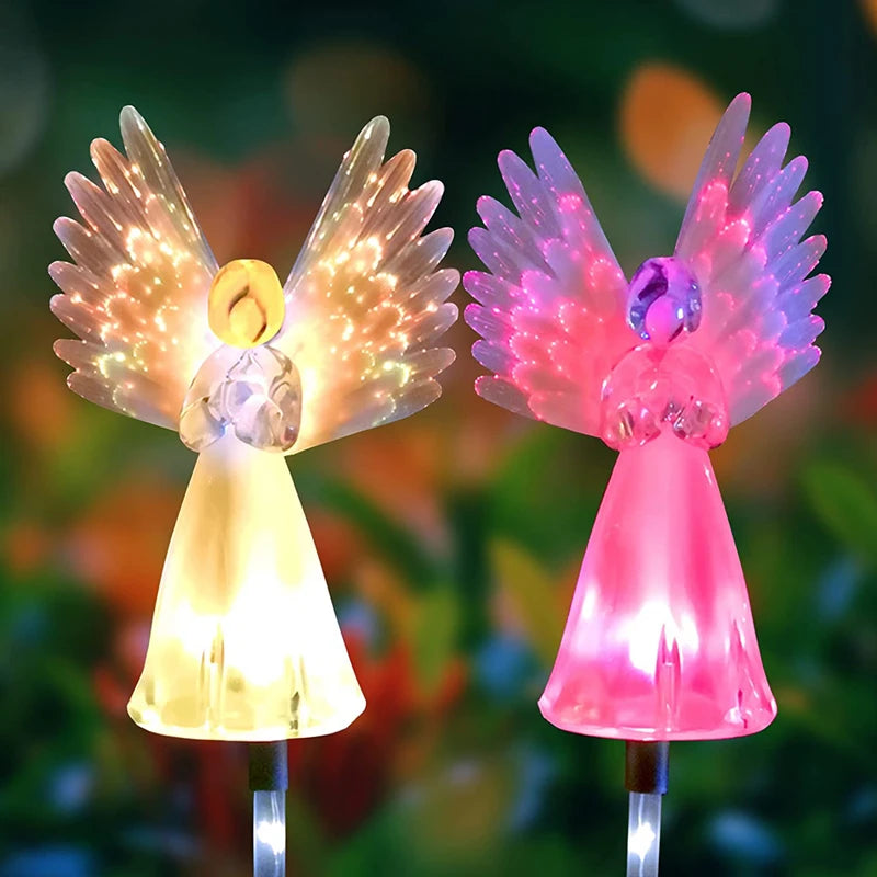 Waterproof Solar Angel lights Solar Angel Garden Stakes