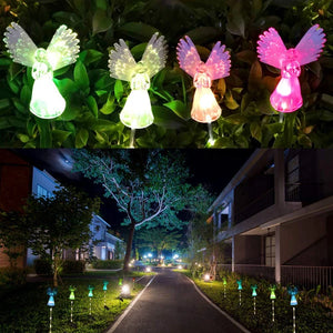 Waterproof Solar Angel lights Solar Angel Garden Stakes