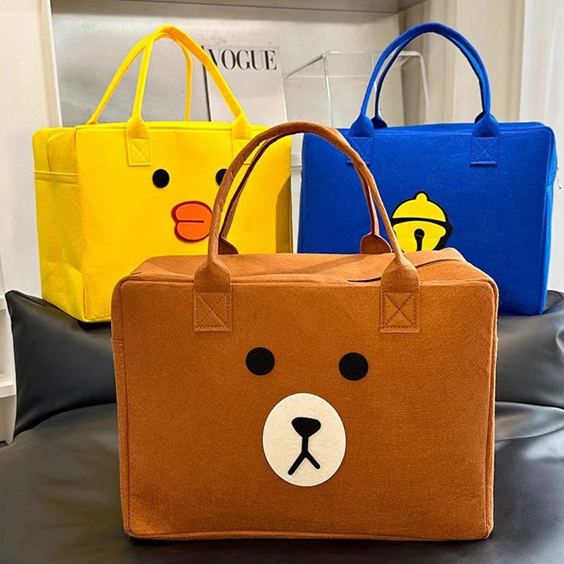 Cartoon Felt Luggage Bag - Simplr Deals enjoy 50% Off Today!