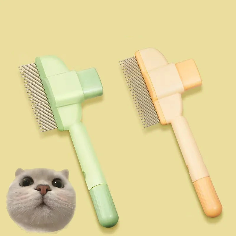 Self-cleaning Pet Flea Comb Grooming Brush