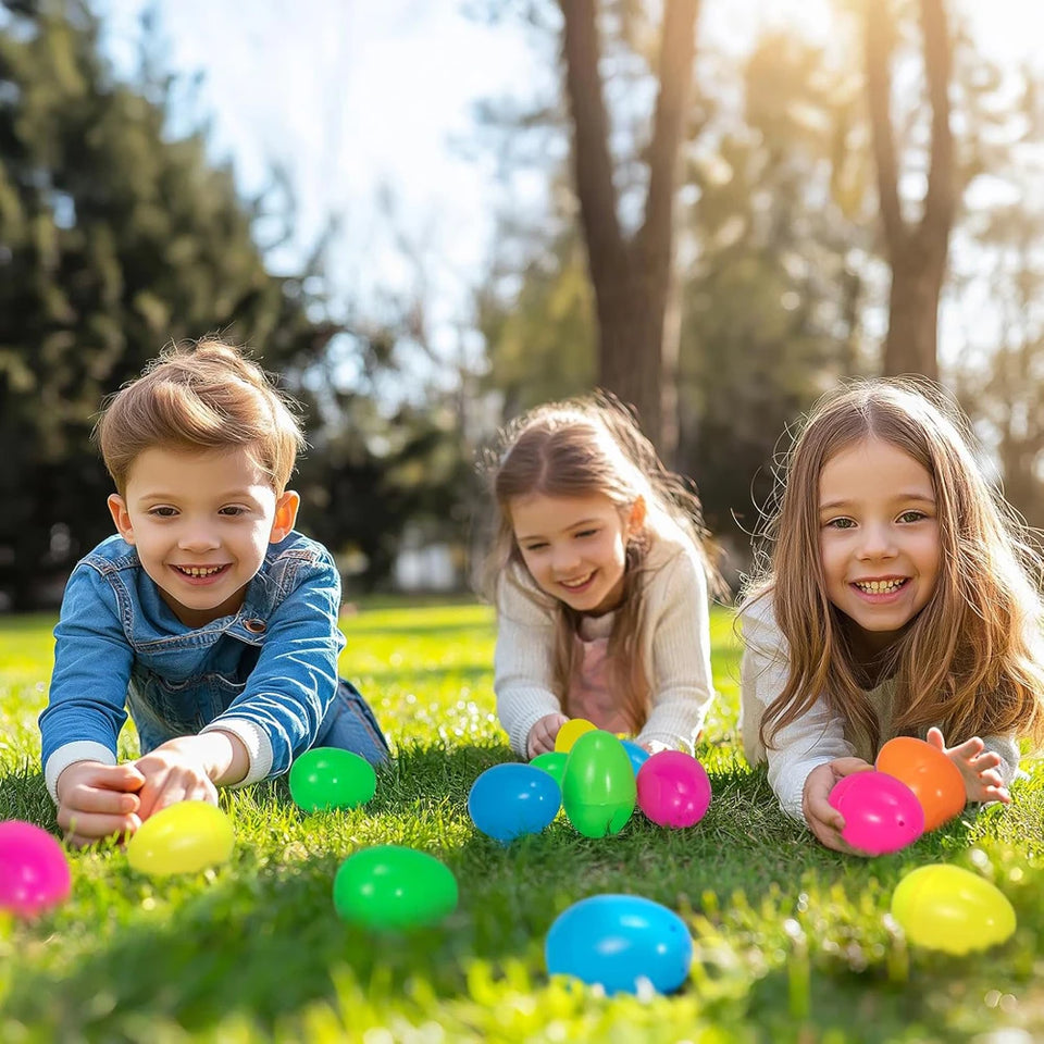 12/24/36 Pcs Prefilled Easter Eggs, Filled with Plush Animal Toys