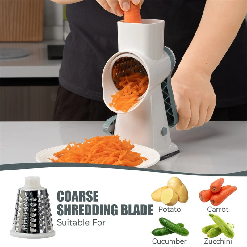 5 in 1 Cheese Vegetable Grater with Handle