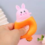 Squeezing POP UP Carrot Bunny (make life more joy)