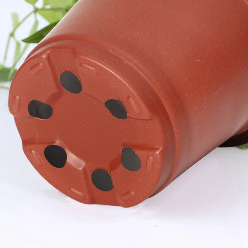 Plastic Flowerpots Simple Nursery Seedling Pot Flowers 50/20pcs