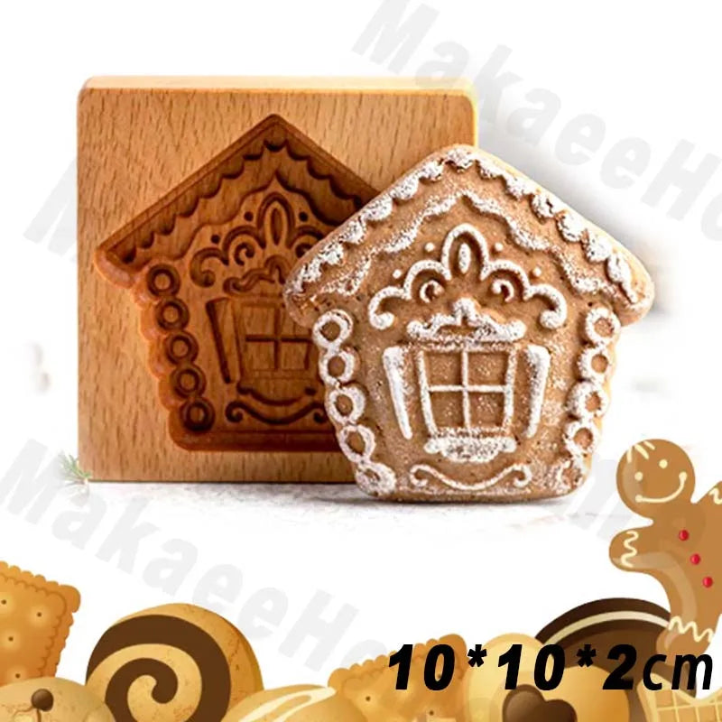 🍪Carved Wooden Pryanik Gingerbread Cookie Mold