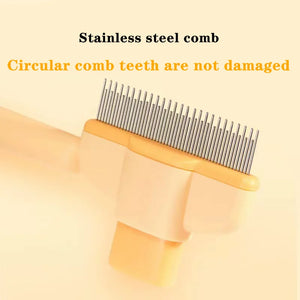 Self-cleaning Pet Flea Comb Grooming Brush