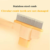 Self-cleaning Pet Flea Comb Grooming Brush