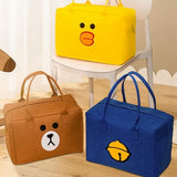 Cartoon Felt Luggage Bag