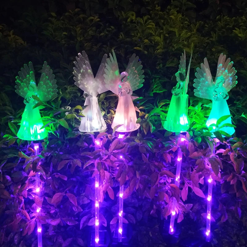 Waterproof Solar Angel lights Solar Angel Garden Stakes