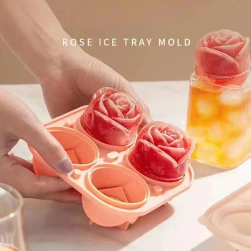 3D Rose Shape Ice Cube Mold🌹Party Cocktail Goodies