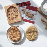 🍪Carved Wooden Pryanik Gingerbread Cookie Mold