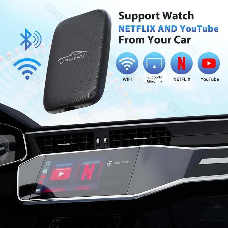 AutoSky TV Adapter + HDMI to USB-C Cable Bundle - Adapter which allows TV Sticks on your vehicle's infotainment system
